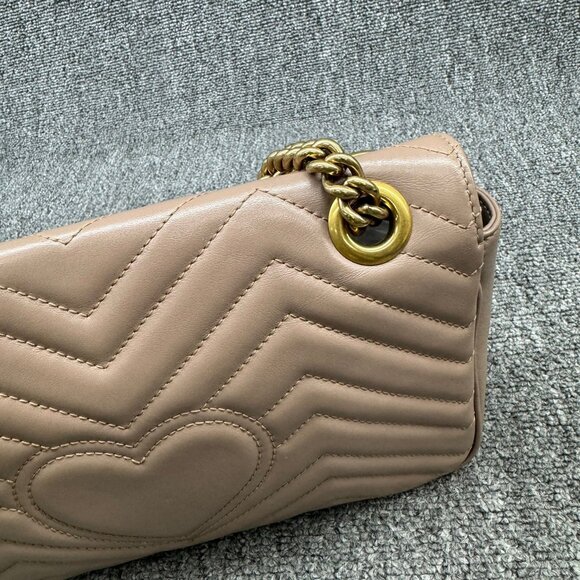 Gucci Marmont Small Brown Leather Crossbody Bag fbcco999-102225 - Picture 6 of 15